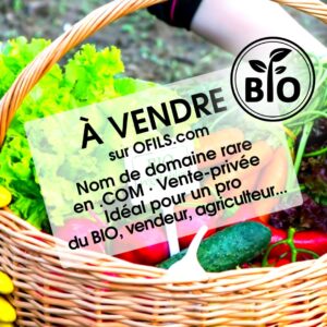 Nom de domaine en .com rare, court de 5 lettres, idéal pour pro du biologique, agriculteur, éleveur, marque cosmétique